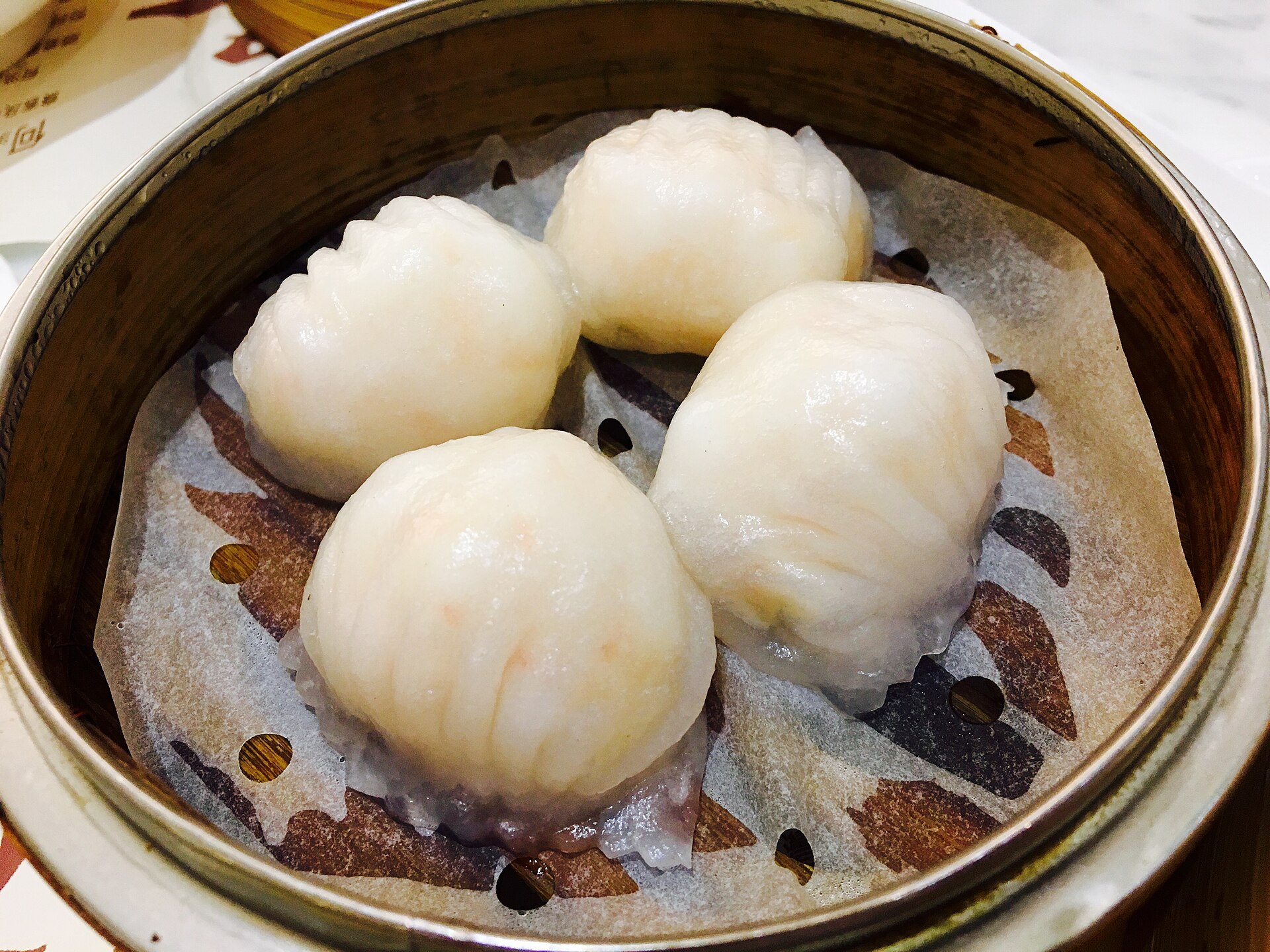 찜기에 담긴 하가우